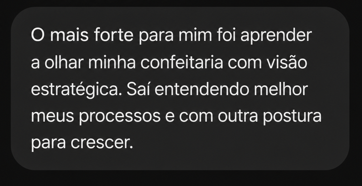 Relato de aluna sobre os conteúdos de gestão com Débora Vasconcelos 5